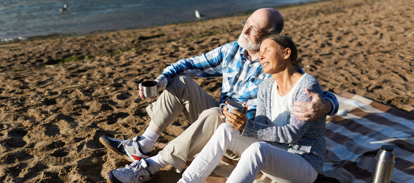 Les amoureux sur la plage