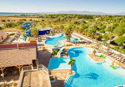 La magnifique vue aérienne du camping Siblu Villages Le Marisol 2