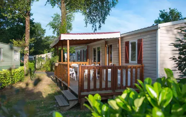 Les magnifiques mobilhomes du camping Siblu Villages Domaine de Kerlann 2