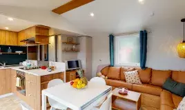 Intérieur nouveau mobil home au camping La plage à Mimizan