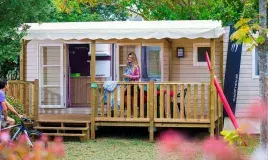Mobil home au camping La plage à Mimizan. Vacances en couple