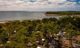La magnifique vue aérienne du camping Siblu Villages Les Viviers 1
