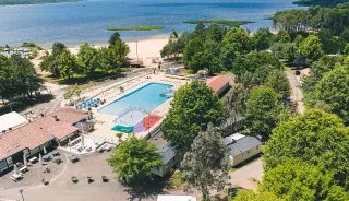 La magnifique vue aérienne du camping Siblu Villages Le Pipiou 1