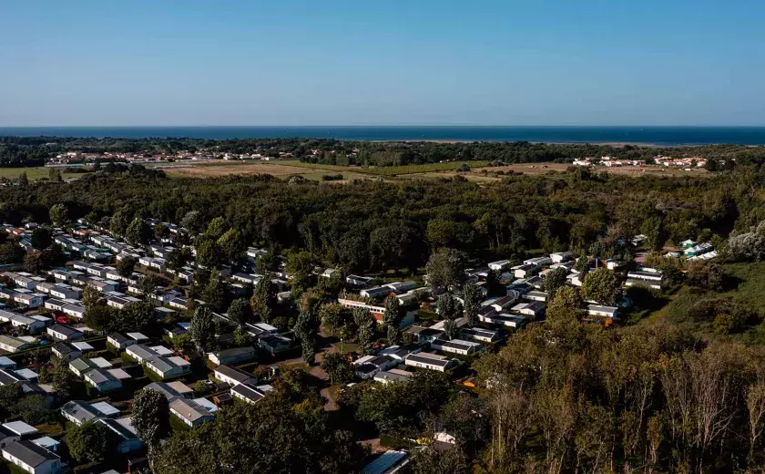 La magnifique vue aérienne du camping Siblu Villages Mer et Soleil