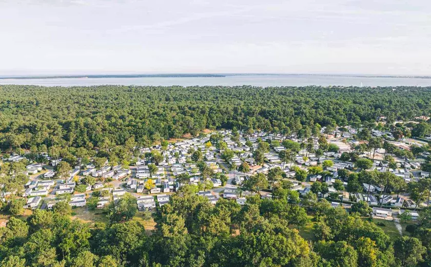 La magnifique vue aérienne du camping Siblu Villages La Pignade 1