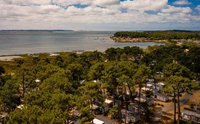 La magnifique vue aérienne du camping Siblu Villages Les Viviers 1